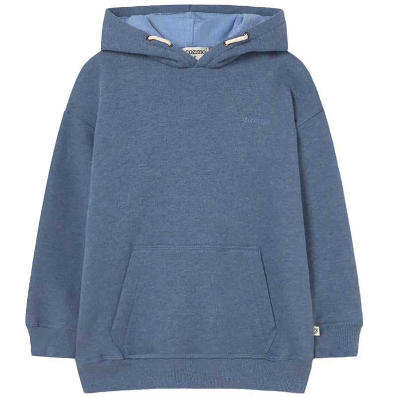 Mélange Fleece Hooded Sweatshirt - Orlando Chambray