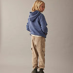 Mélange Fleece Hooded Sweatshirt - Orlando Chambray