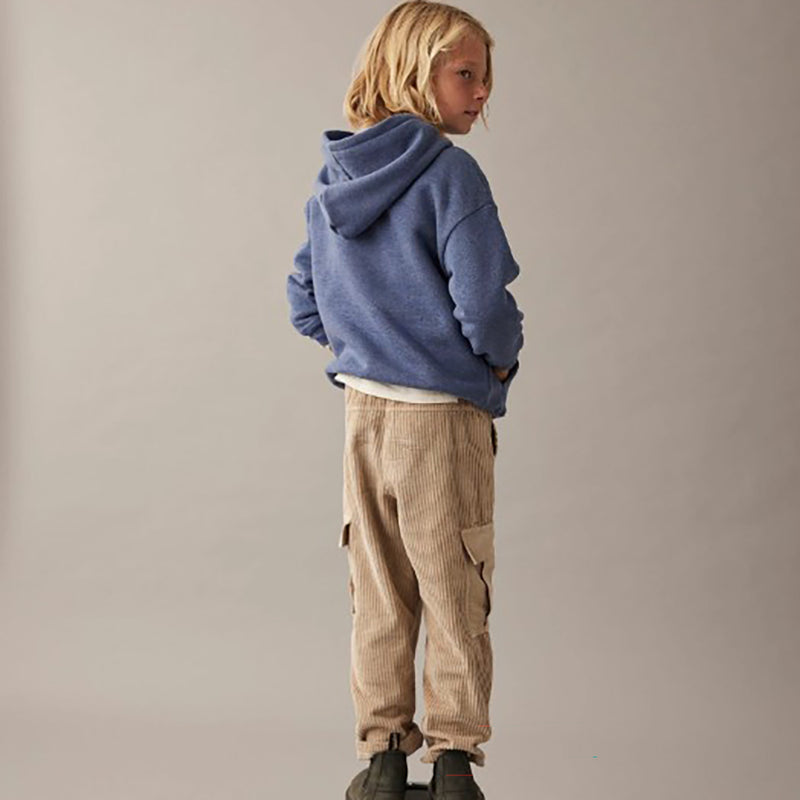 Mélange Fleece Hooded Sweatshirt - Orlando Chambray