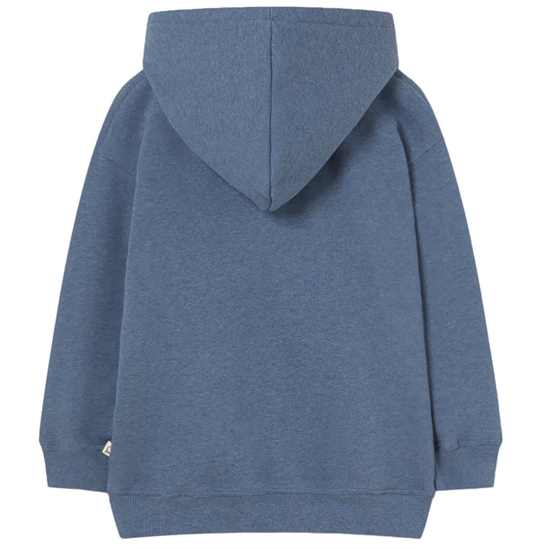 Mélange Fleece Hooded Sweatshirt - Orlando Chambray
