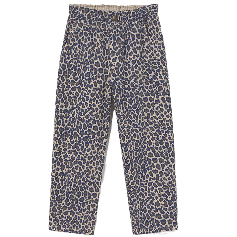 Organic Cotton Animal Print Twill Pants - Paola Stone