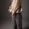 Organic Cotton Animal Print Twill Pants - Paola Stone