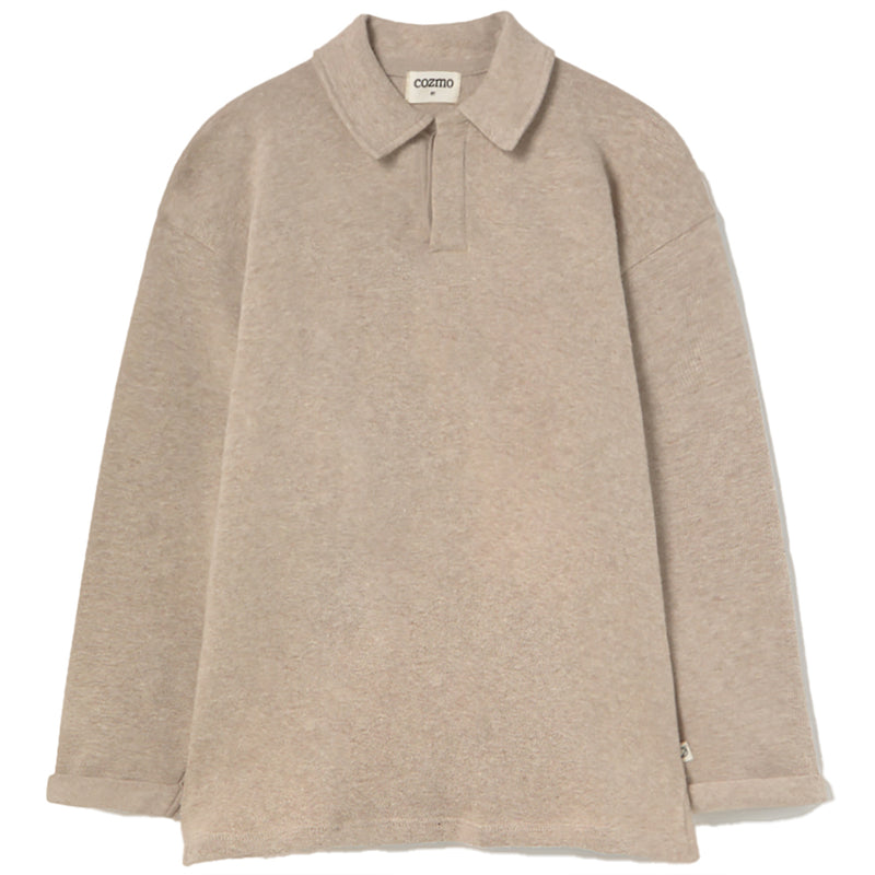 Soft Brushed Knit Sweater - Timor Stone
