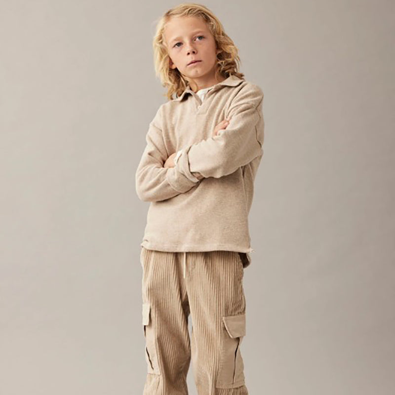 Soft Brushed Knit Sweater - Timor Stone