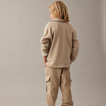 Soft Brushed Knit Sweater - Timor Stone