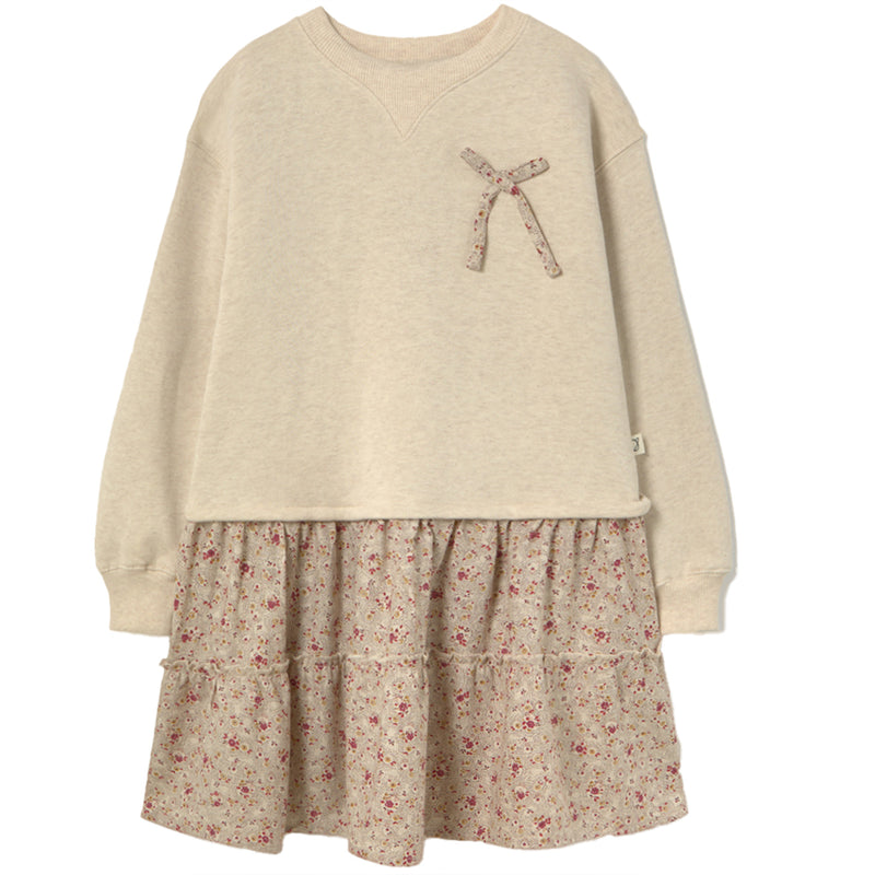 Mélange Fleece Dress - Viena Stone