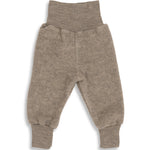 Wollfleece Hose Walnuss Melange