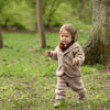 Wollfleece Hose Walnuss Melange