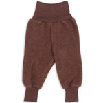 Wollfleece Hose Zimt Melange