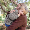 Wollfleece Kapuzenjacke Walnuss Melange