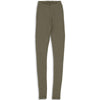 Damen Leggings Schurwolle/Seide Olive