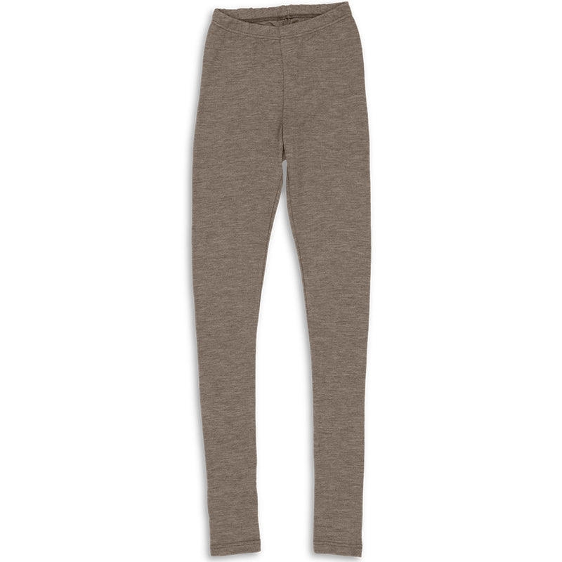 Damen Leggings Schurwolle/Seide Walnuss