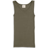 Damen Trägershirt Schurwolle/Seide Olive