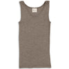 Damen Trägershirt Schurwolle/Seide Walnuss
