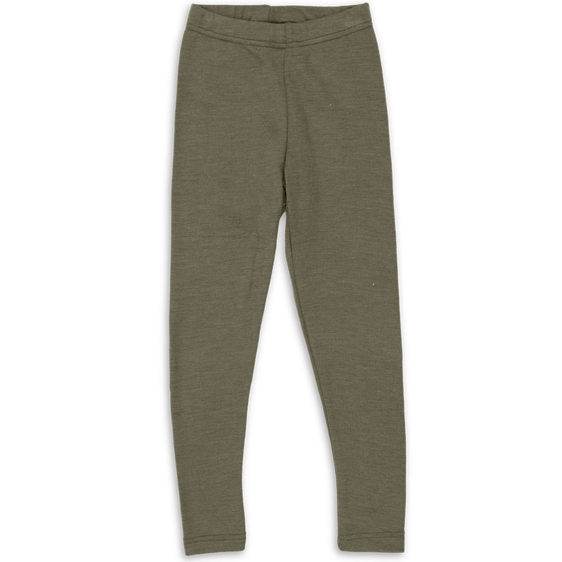 Leggings Schurwolle/Seide Olive