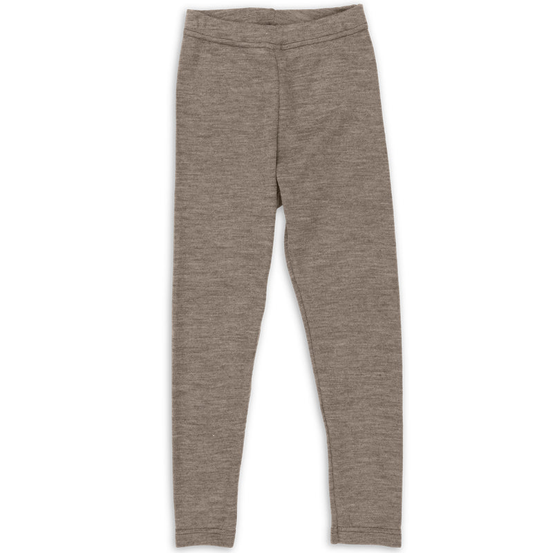 Leggings Schurwolle/Seide Walnuss