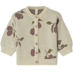 Strick Cardigan Prune Beige