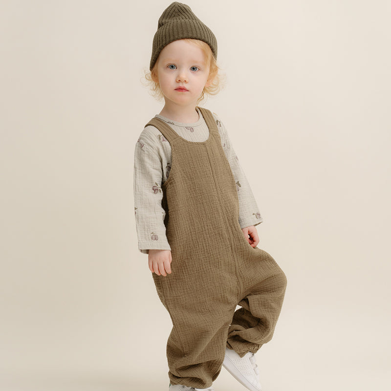 Musselin Latzhose Olive