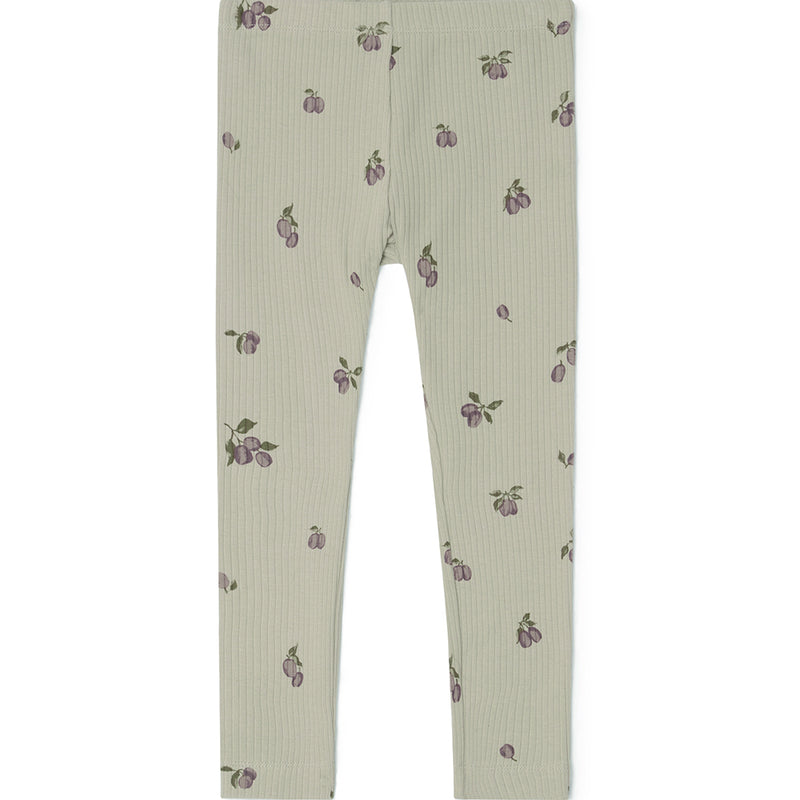 Ripp-Leggings Prune Green