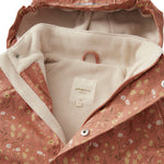 Gefütterte Regenjacke Flora Brick