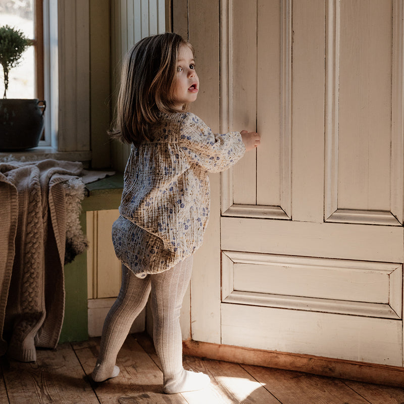 Muslin Romper Flora Oat