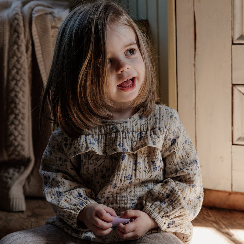 Muslin Romper Flora Oat