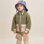 Fleece Jacke Pile Silver Green