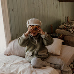 Fleece Jacke Pile Silver Green