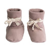 Baby Ribbed Booties GOTS Berry
