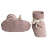 Baby Ribbed Booties GOTS Berry
