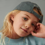 Baseball Cap GOTS Blue Grey