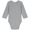 Baby L/S Onesie GOTS Blue Grey Cream