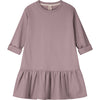 L/S Frill Dress GOTS Berry