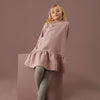 L/S Frill Dress GOTS Berry