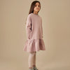 L/S Frill Dress GOTS Berry