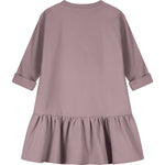 L/S Frill Dress GOTS Berry