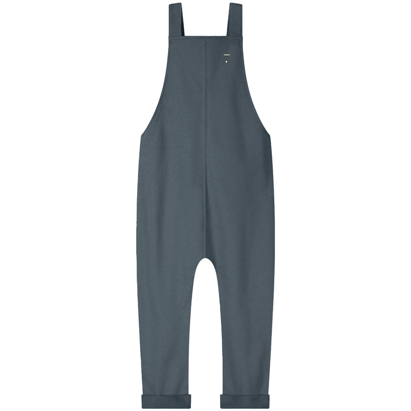 Latzhose Salopette w/ Seam GOTS Blue Grey