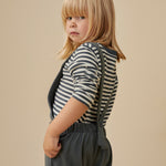 Latzhose Salopette w/ Seam GOTS Blue Grey