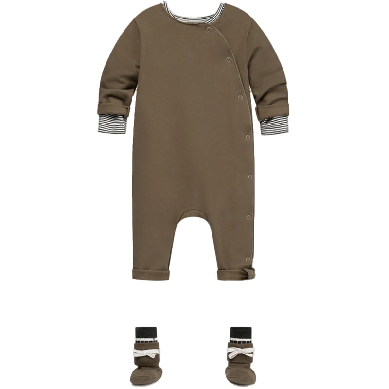 Baby Suit with Snaps GOTS Woody
