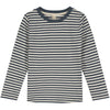 L/S Tee GOTS Blue Grey Cream