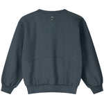 Bomber Sweatshirt w/ Zip GOTS Blue Grey