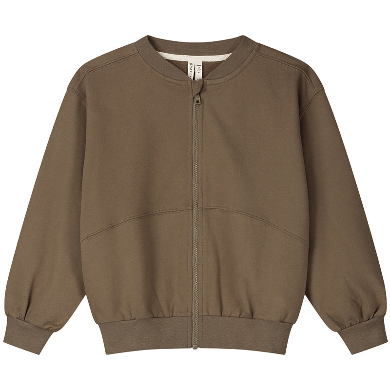 Bomber Sweatshirt w/ Zip GOTS Woody