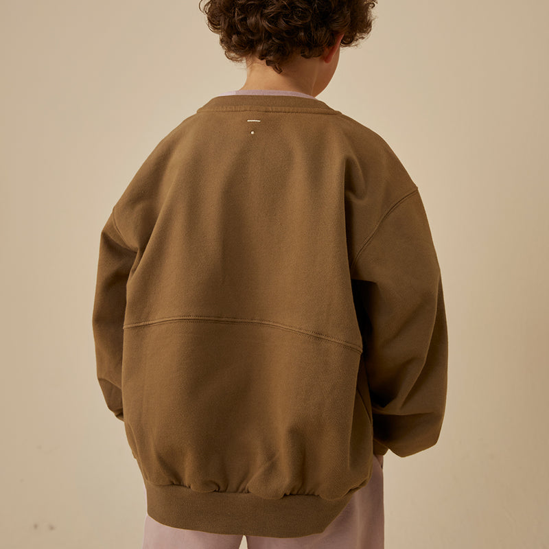 Bomber Sweatshirt w/ Zip GOTS Woody