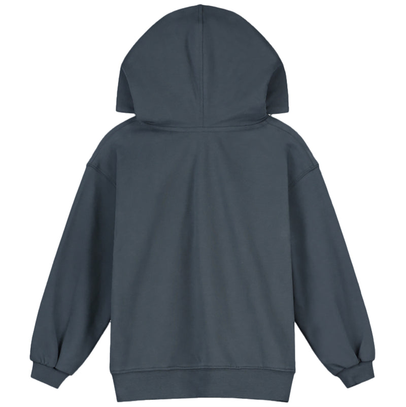 Hoodie GOTS Blue Grey