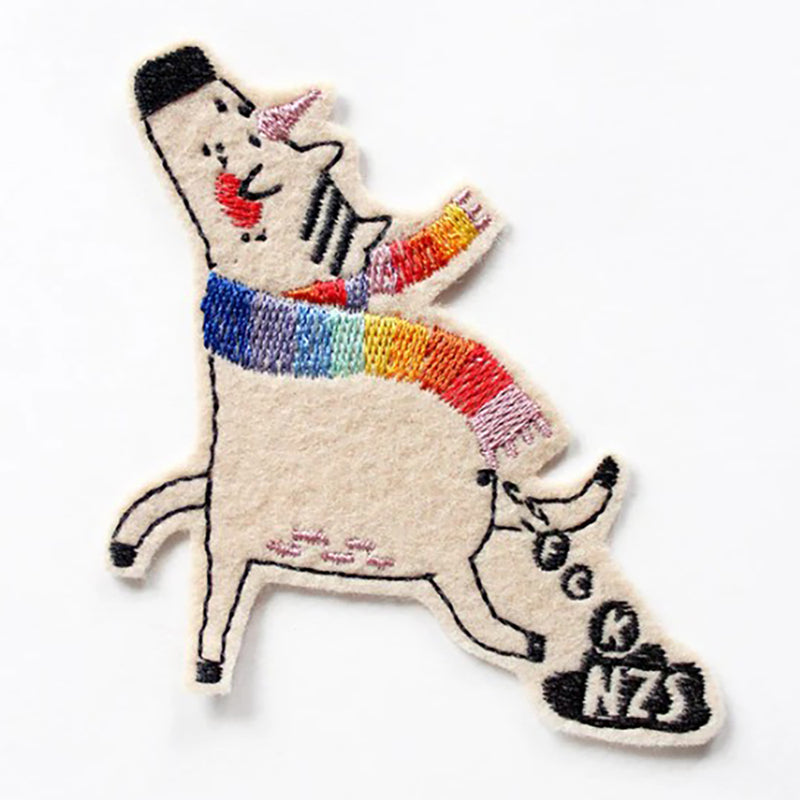 Bügelflicken FCK NZS Einhorn