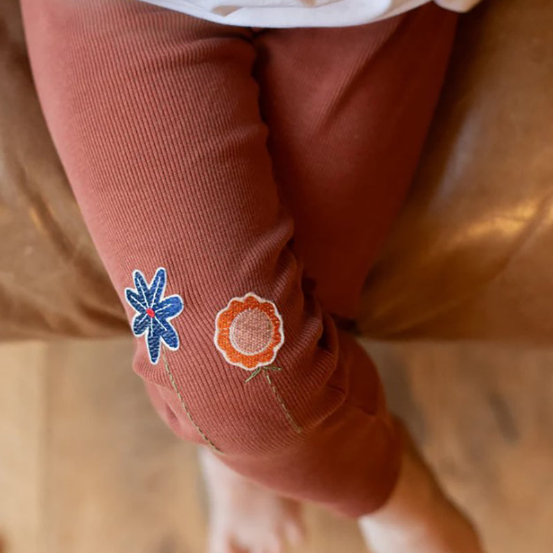 Bügelflicken kleine bunte Blumen