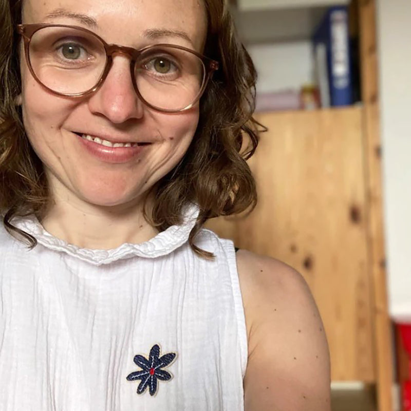 Bügelflicken kleine bunte Blumen