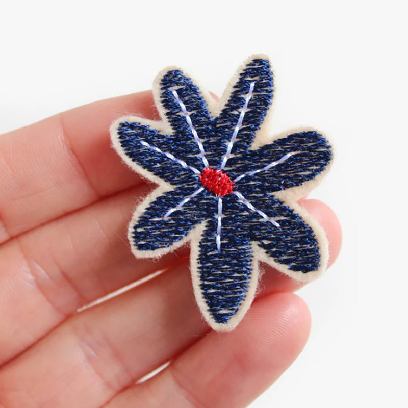 Bügelflicken kleine bunte Blumen