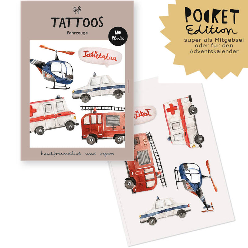 Vegane Tattoos Fahrzeuge - Pocket Edition