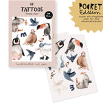 Vegane Tattoos schräge Vögel - Pocket Edition